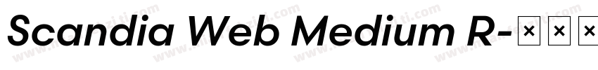 Scandia Web Medium R字体转换